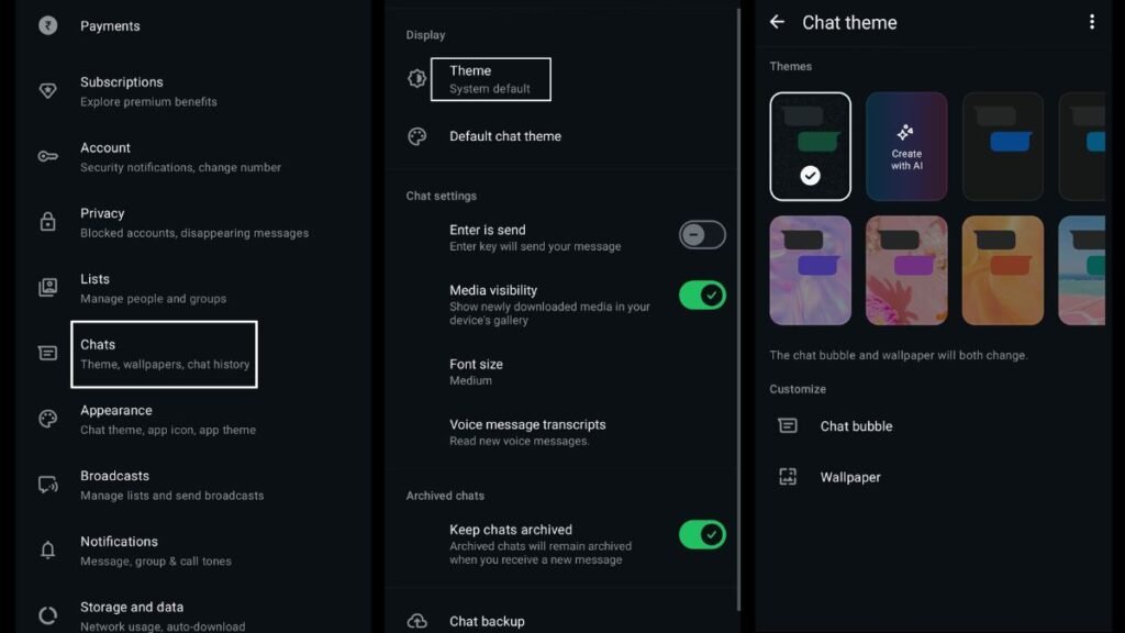 AI Chat Themes
